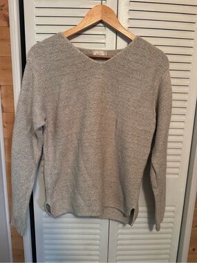 Vintage 90s ALPS Women’s Scoop Neck Sweater in Oatmeal